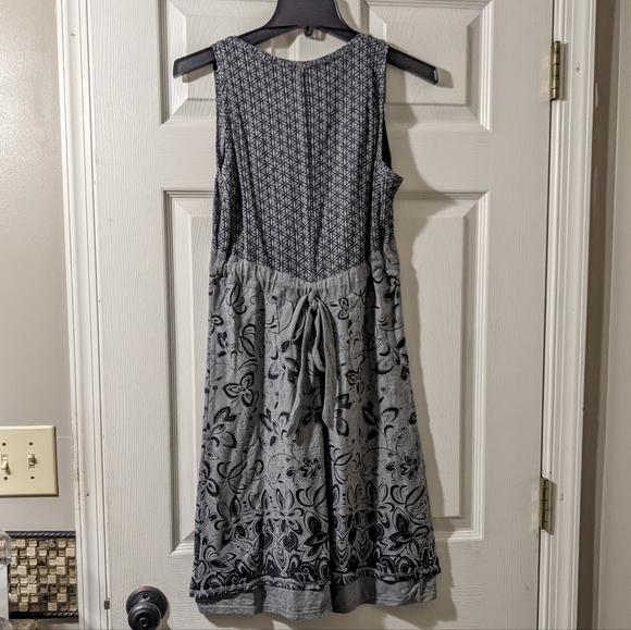 Athleta Dress Vyasa Asphalt Gray Tiger Lily Sleeveless Floral - Picture 10 of 10